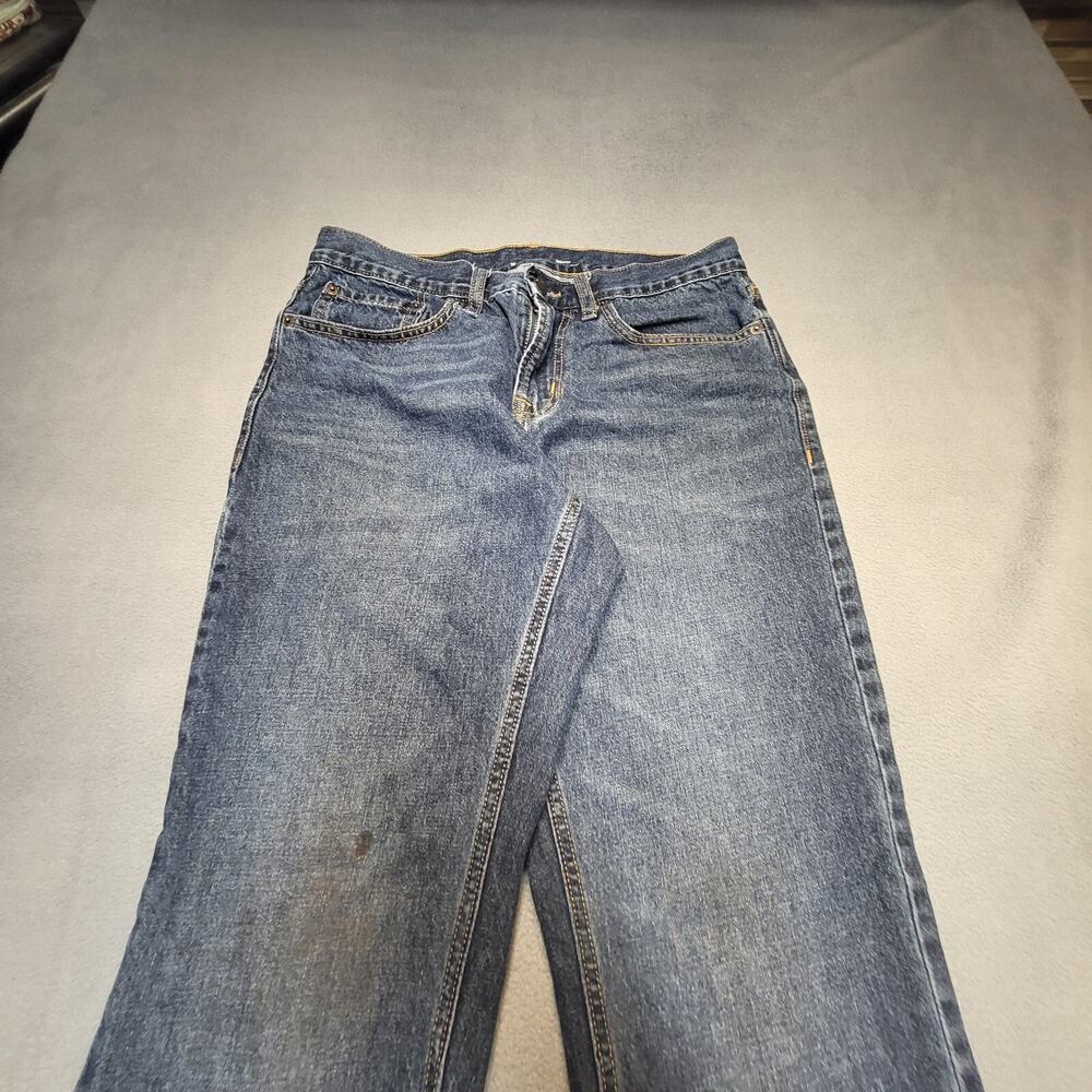 Old Navy Jeans Mens 31x31 Blue Athletic Straight Leg Distressed Denim Stretch - Picture 2 of 10
